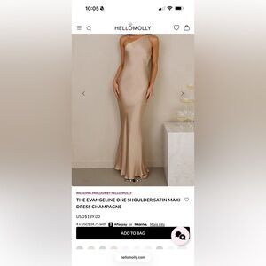 Champagne hello Molly dress